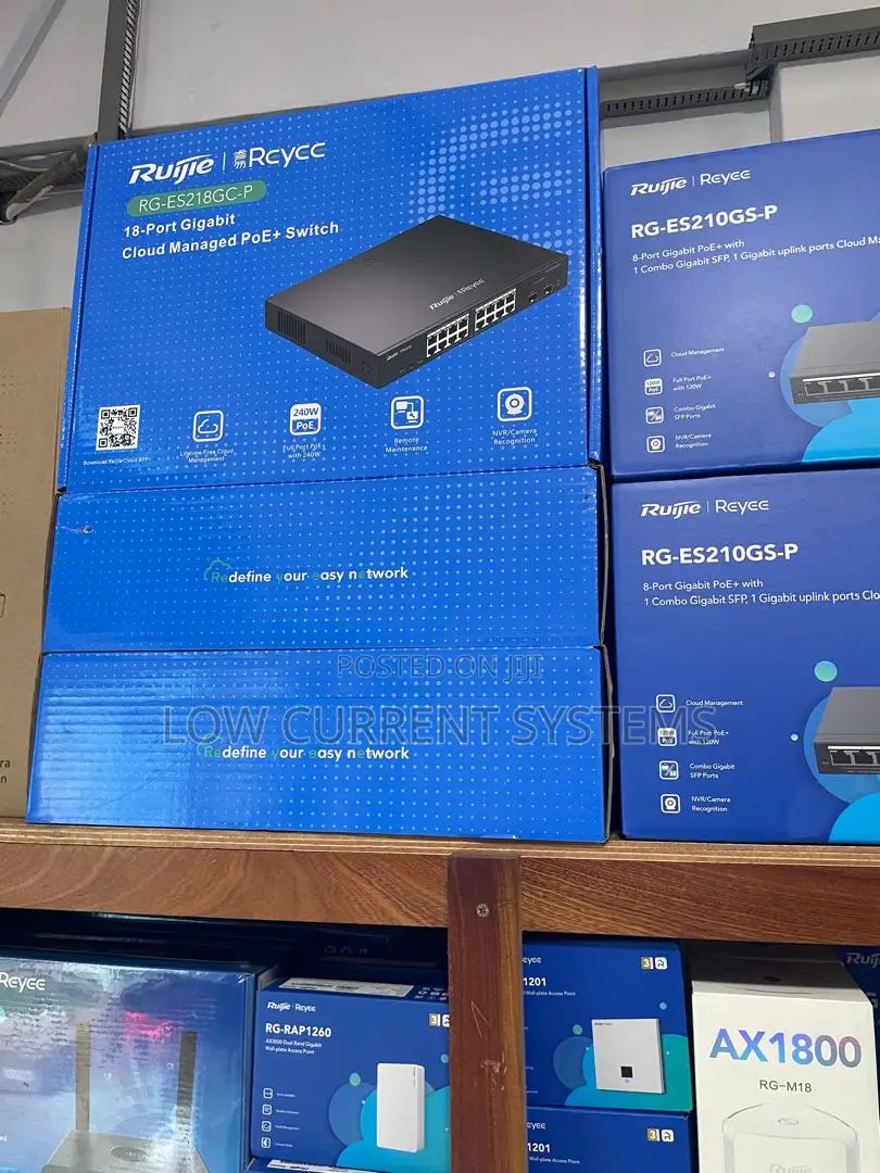Ruijie 16 Port Poe 240w Managed Claud Switch Networking Ip
