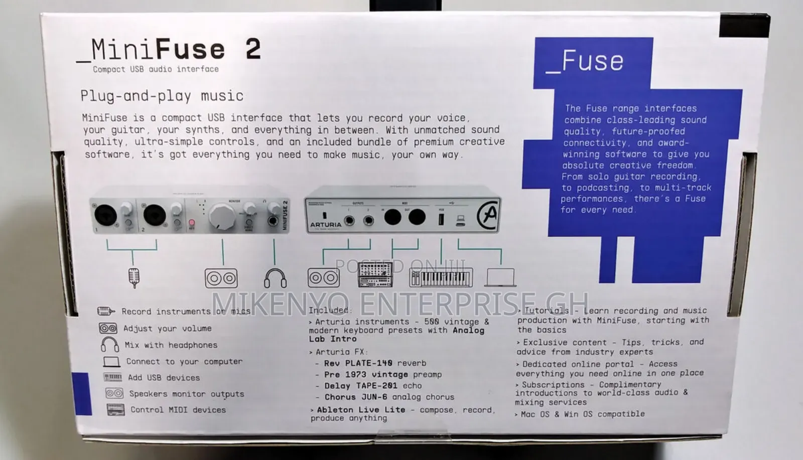 Arturia Minifuse Recording Pack Audio Interface