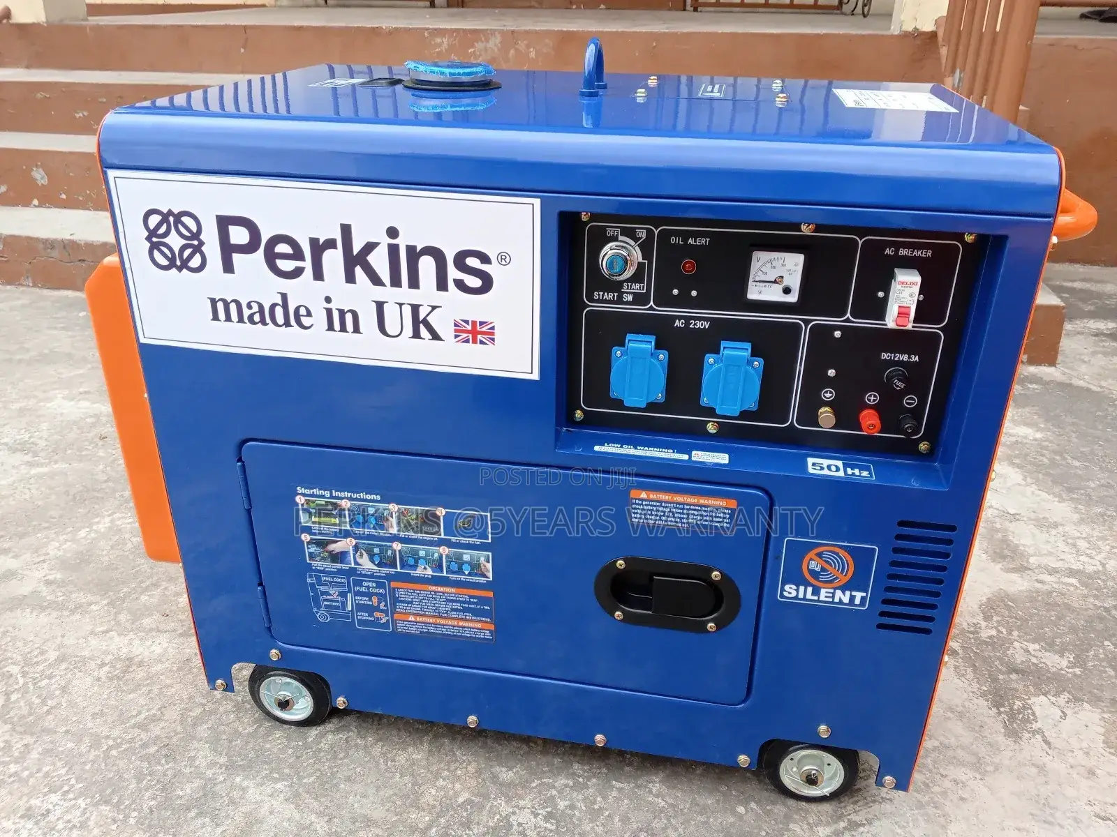 Powerful 10kva Original Perkins UK Genset Diesel 13000watts