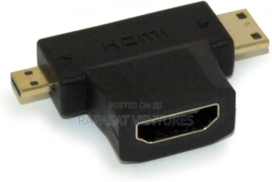 HDMI Female to Micro and Mini HDMI Male Dual Adapter