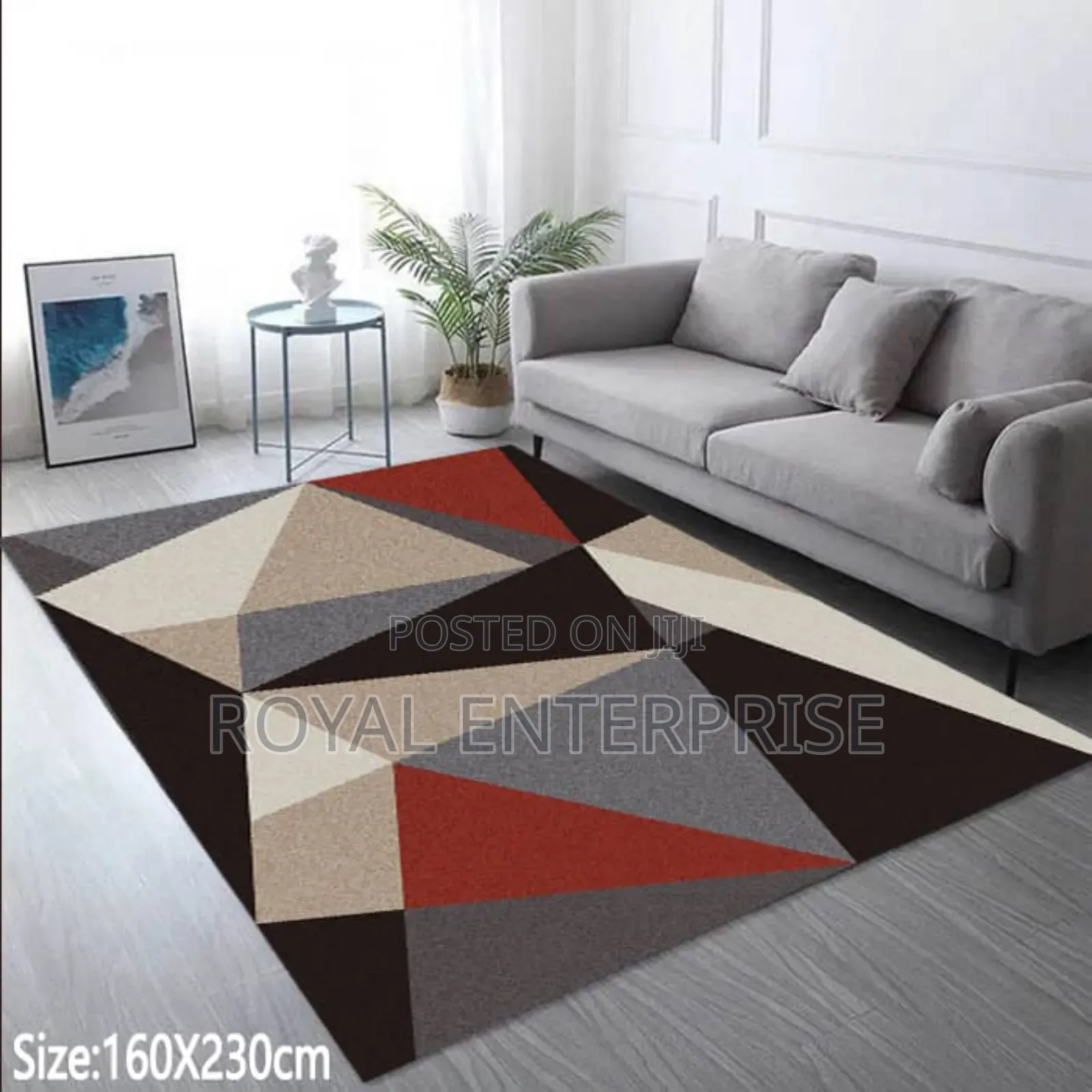 Modern Geometric Sofa Table Carpet for Living Room Bedroom