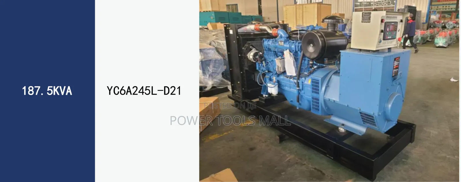 Yuchai 187.5kva Generator YC6A245L-D21