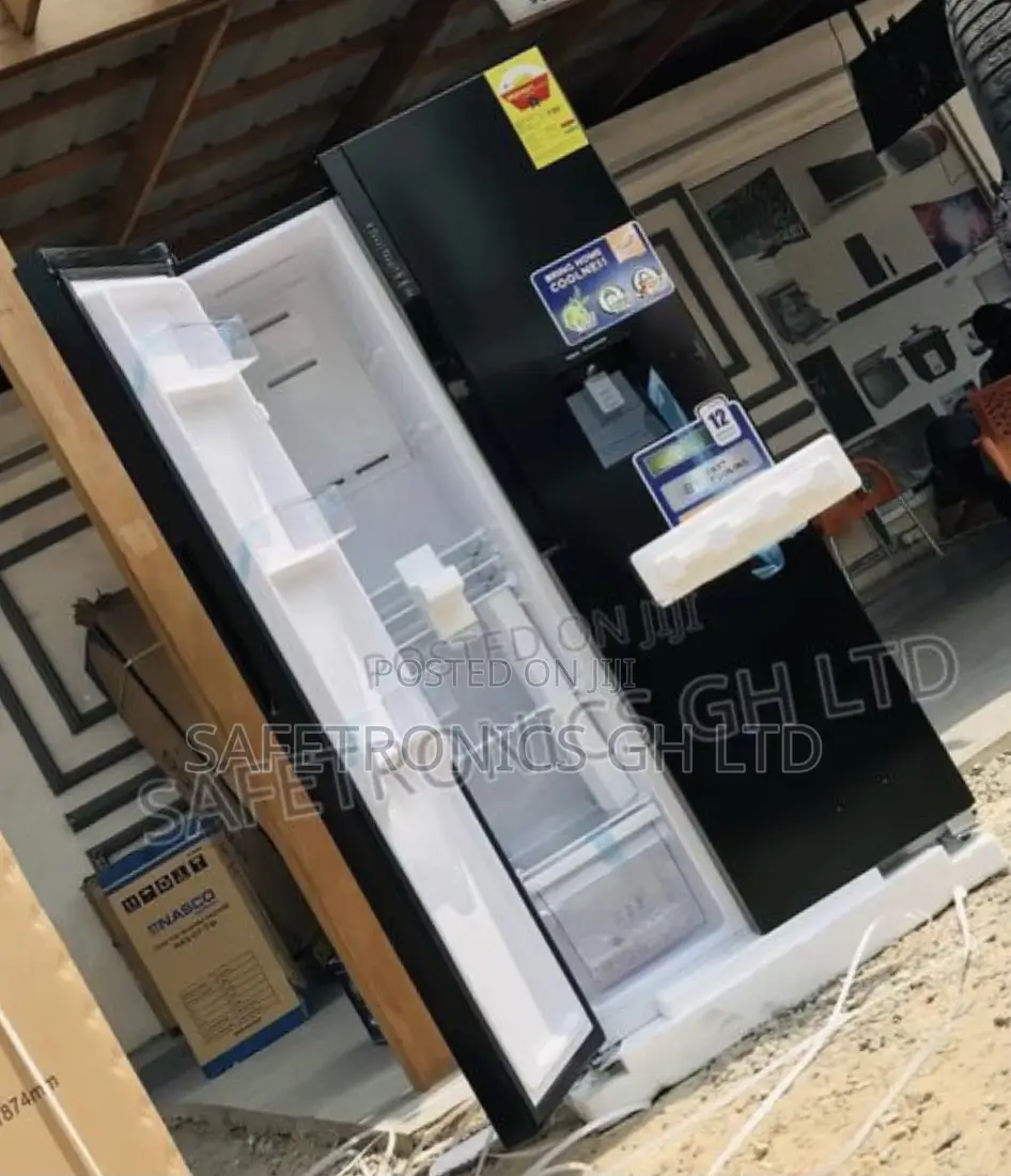 Reliable Nasco Nasb2-64s.Side by Side Black Fridge 