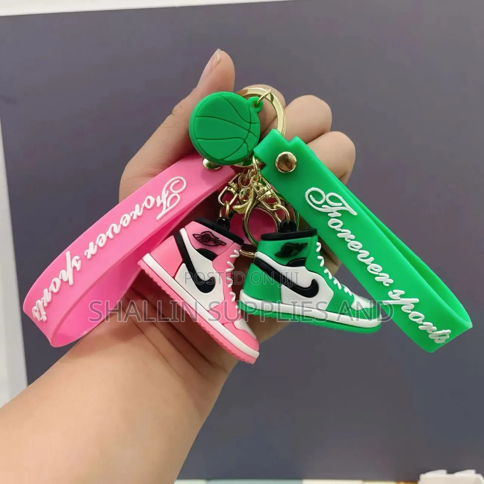 3D Cute Sneaker Design Key Holder With Loop and Hook Key