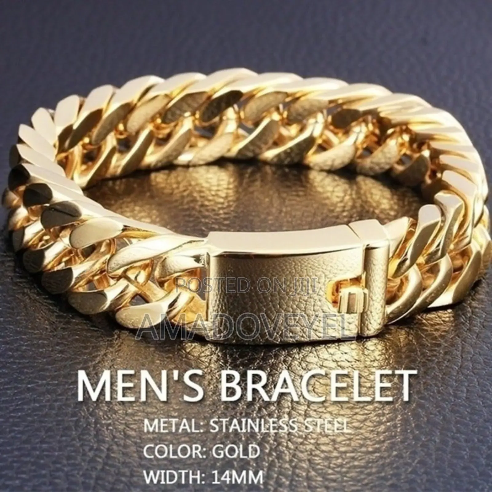 Men's Fashion Gold Plated Bracelet