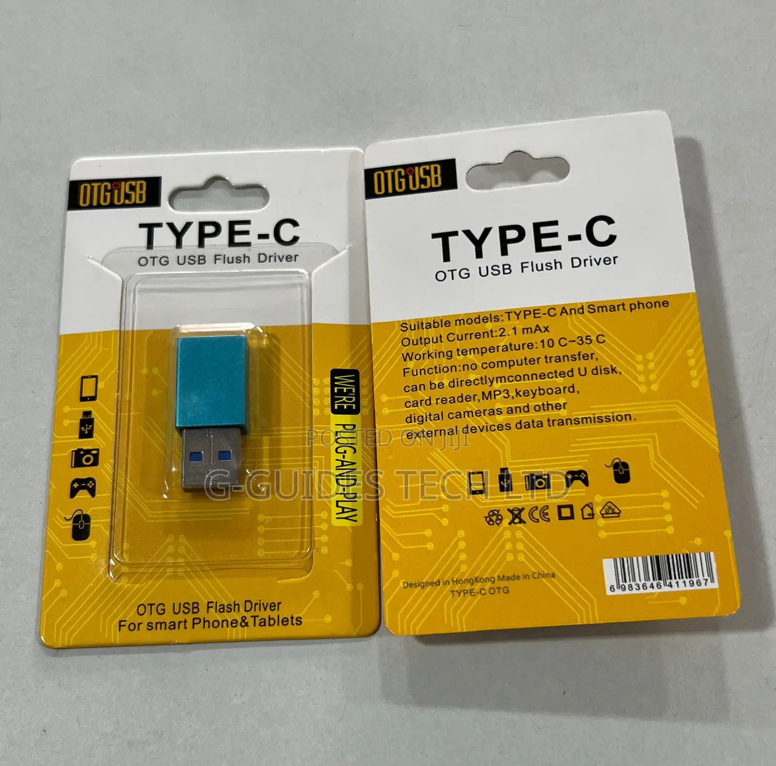 USB to Type-C Adapter, Type-C OTG USB Flush Drivers