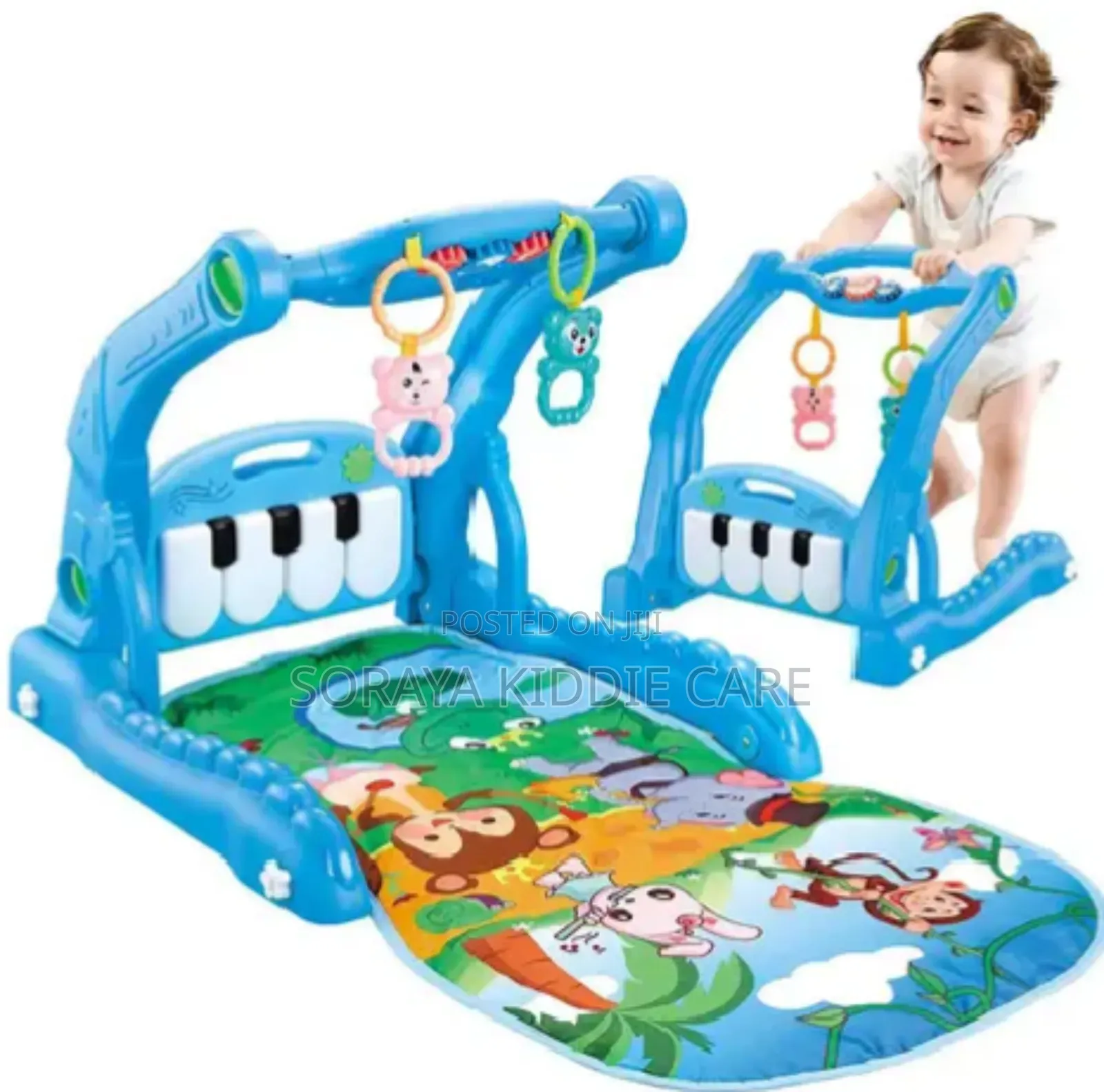 Multifunction Baby Piano Gym Mat and Walker