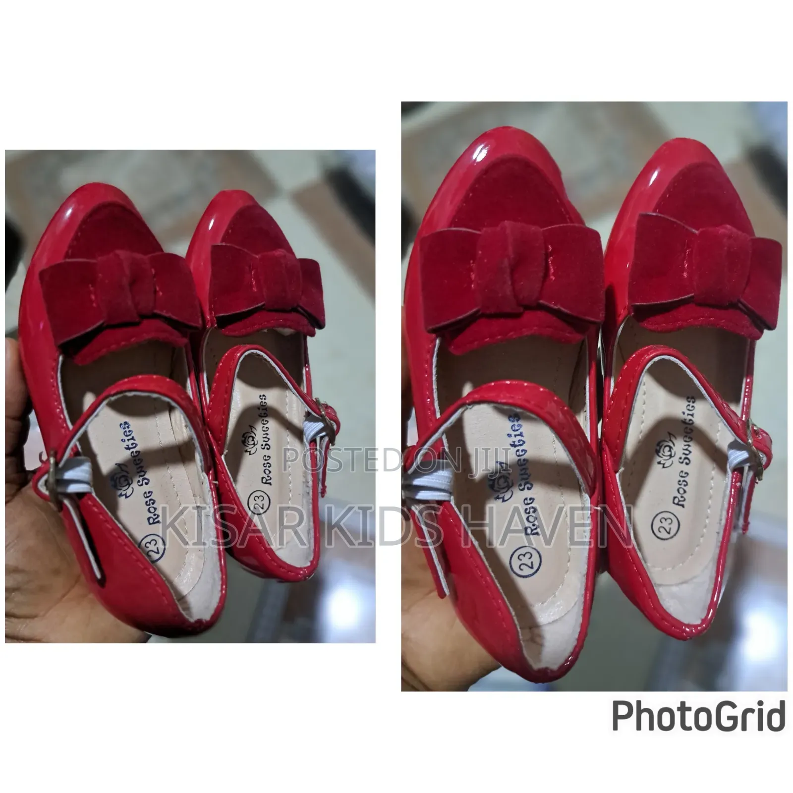 Girls Red Shoe Size 23 Open