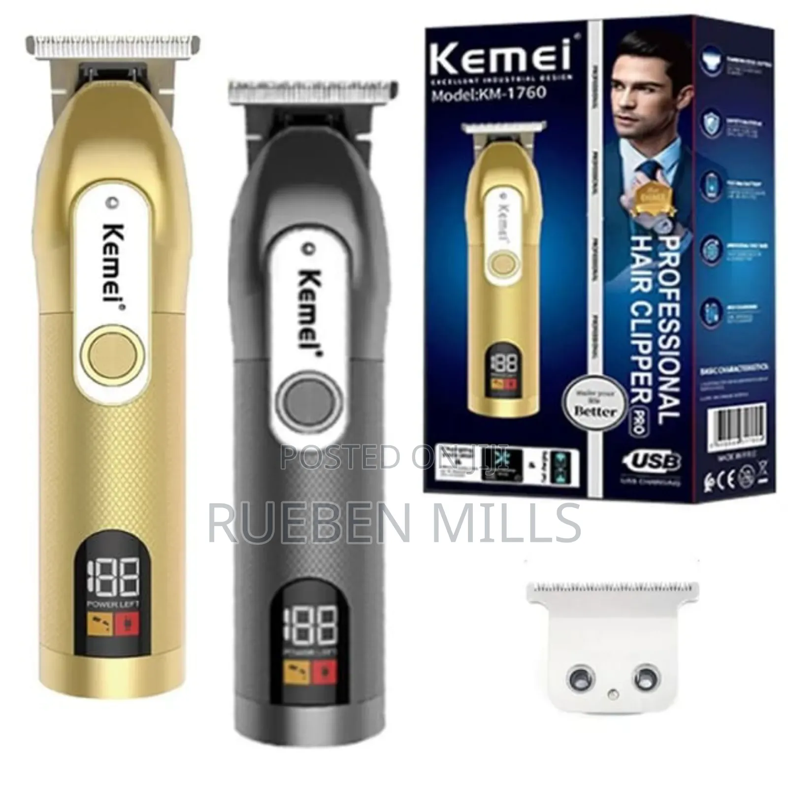 Kemei KM-1760 Professional Skin Machine Beard Trimmer