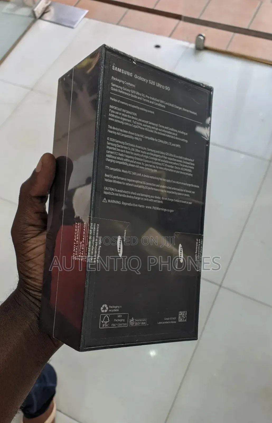 New Samsung Galaxy S20 Ultra 256 GB Black