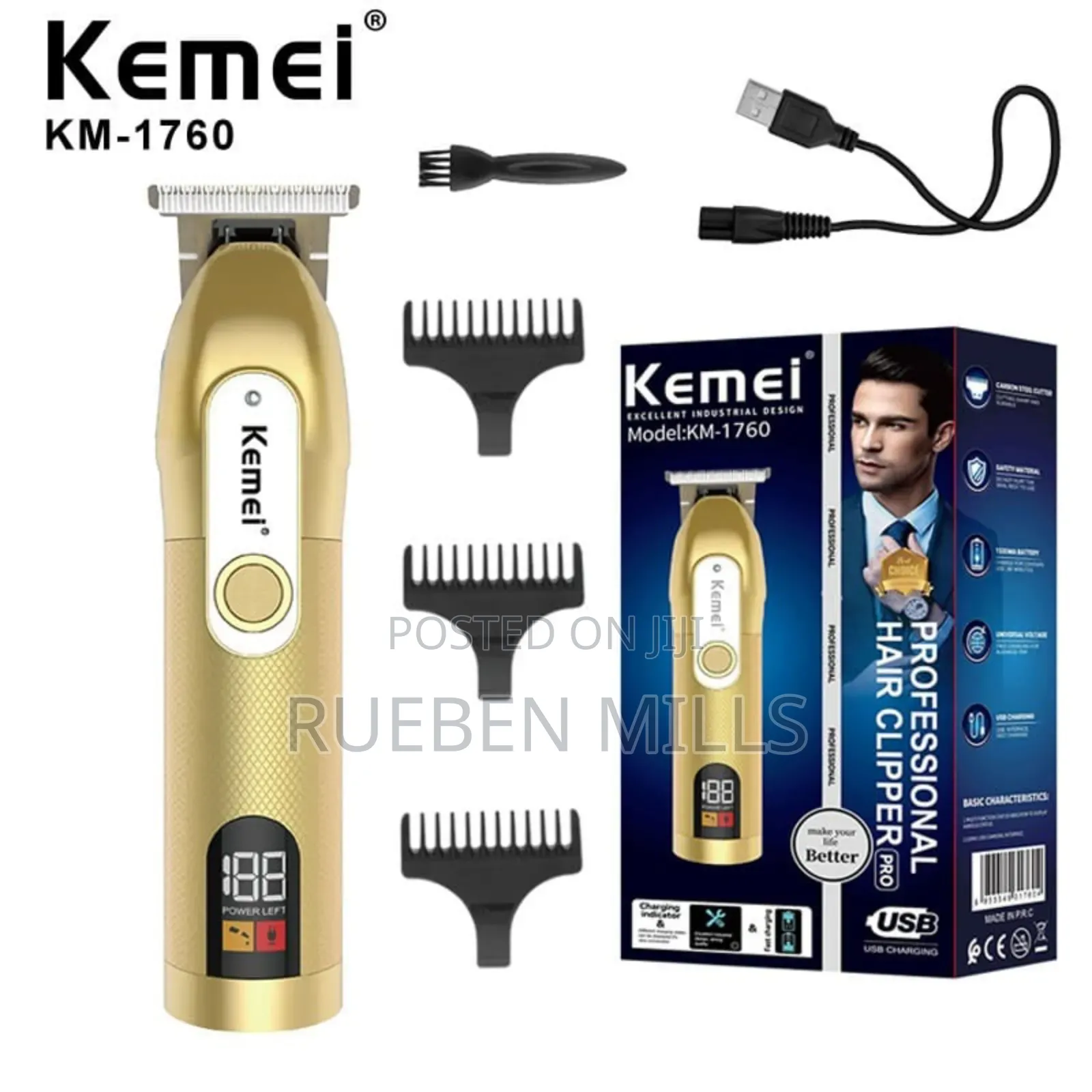 Original Kemei KM-1760 Barbering Machine Beard Trimmer