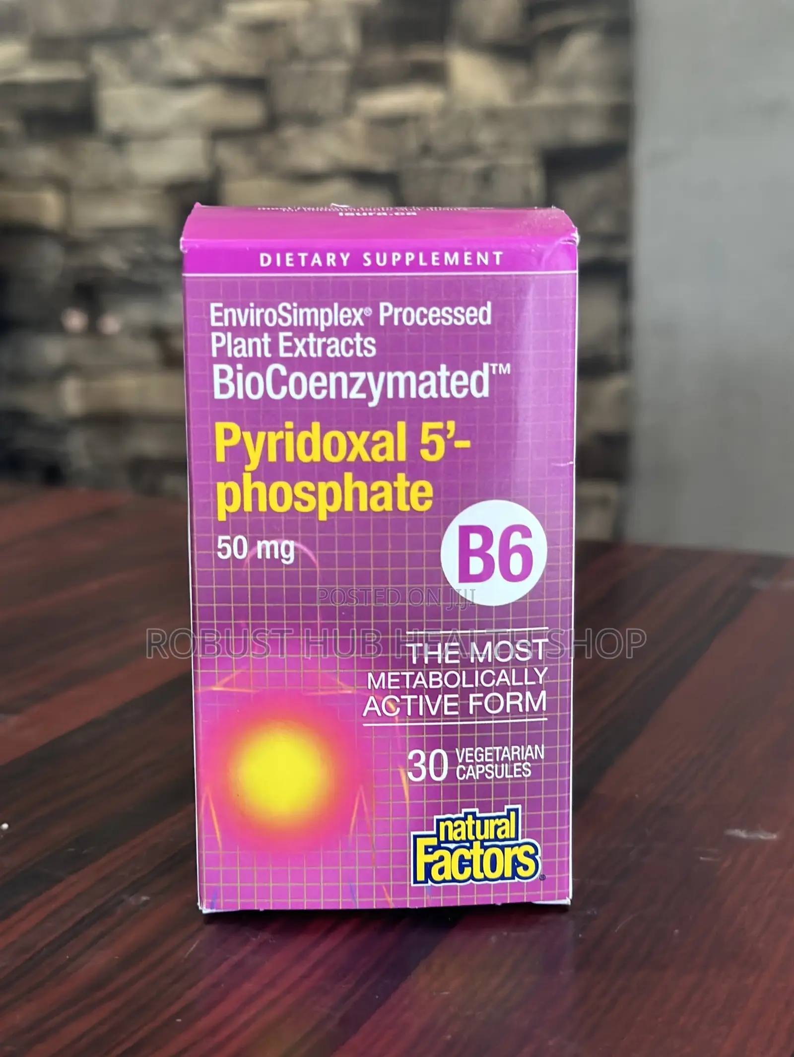 Vitamin B6 as P5P, Coenzyme B6