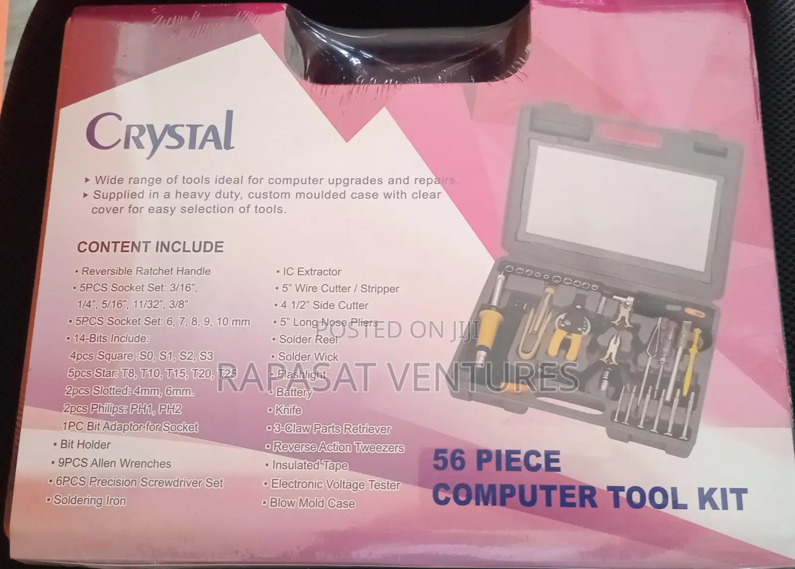 Crystal 56 Piece Computer Tool KIT Ctl-2856pc