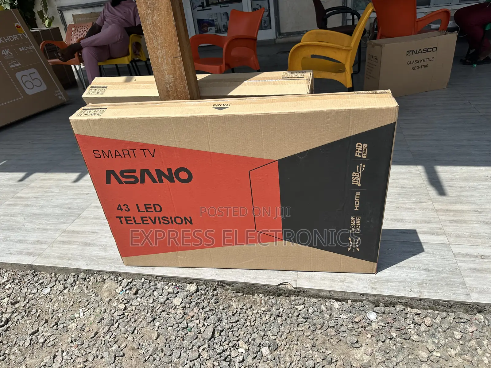 Nice Design Slim Smart Android 43”FHD Satellite Asano Tv