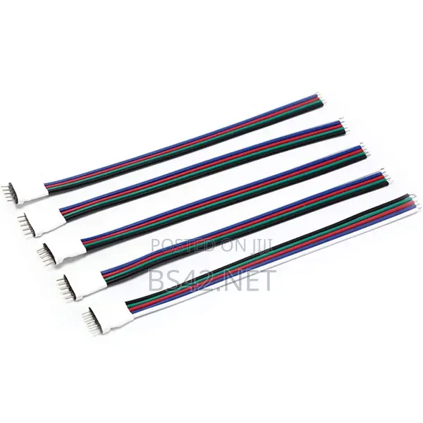 Led Strip 5 Pin Connector Male RGBW Wire