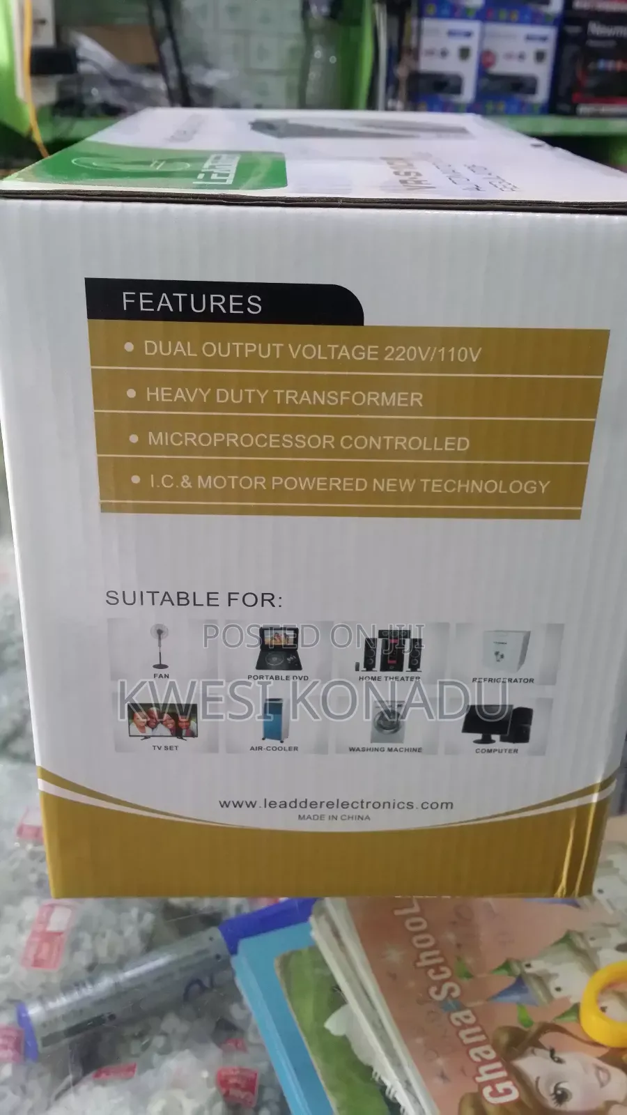 Original Leadder Vr-s 1000 Automatic Voltage Regulator