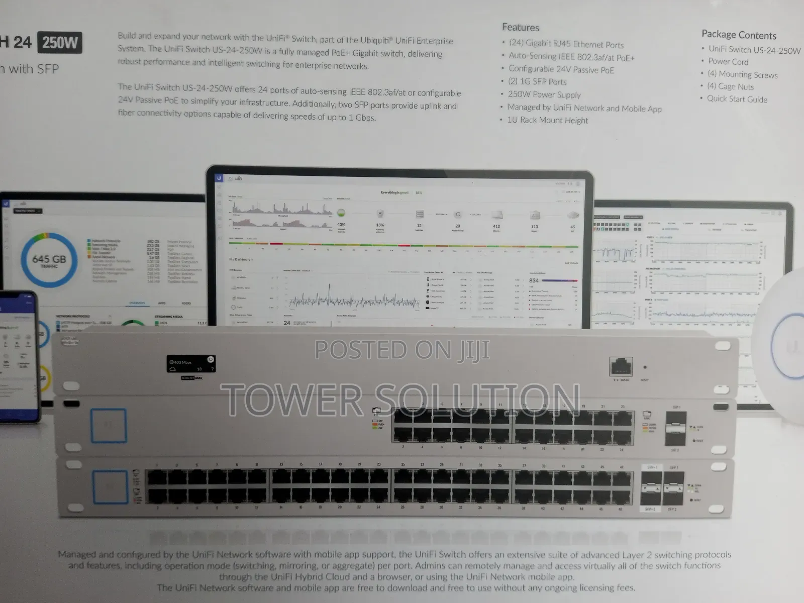 Unifi Switch 24port 250w Uniquity
