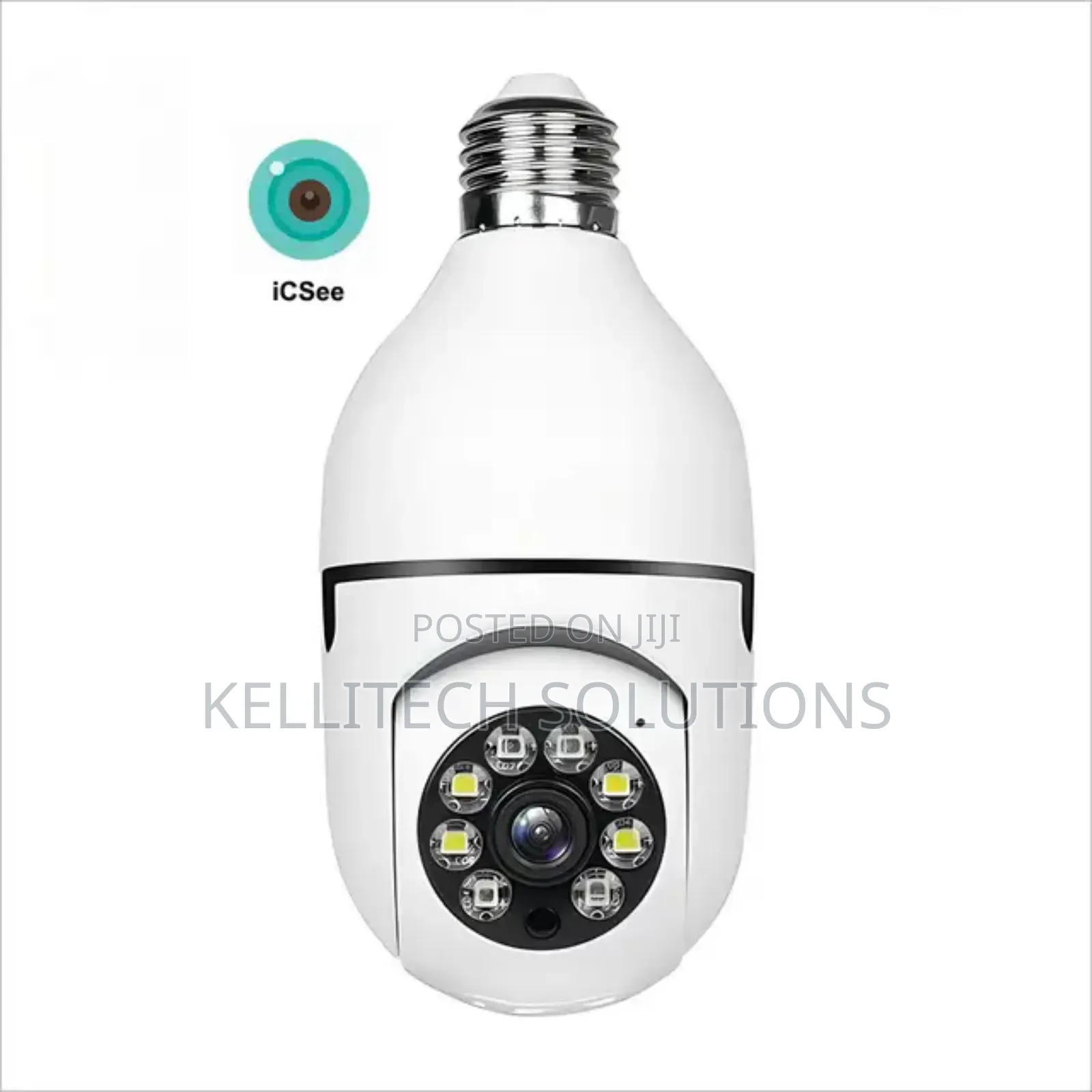Smart Wireless Bulb CCTV Camera With Android, Ios App