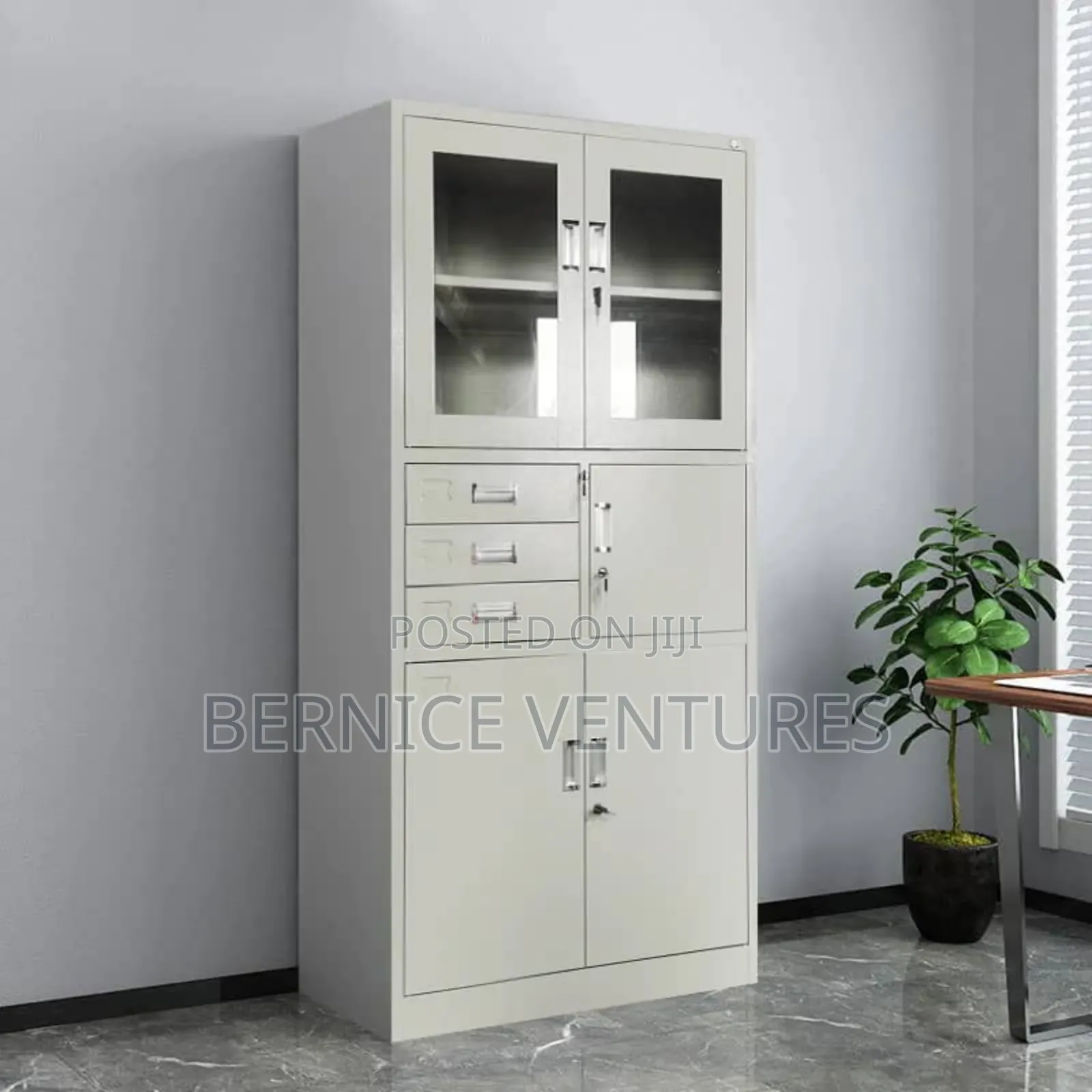 Metal Cabinet With Safe