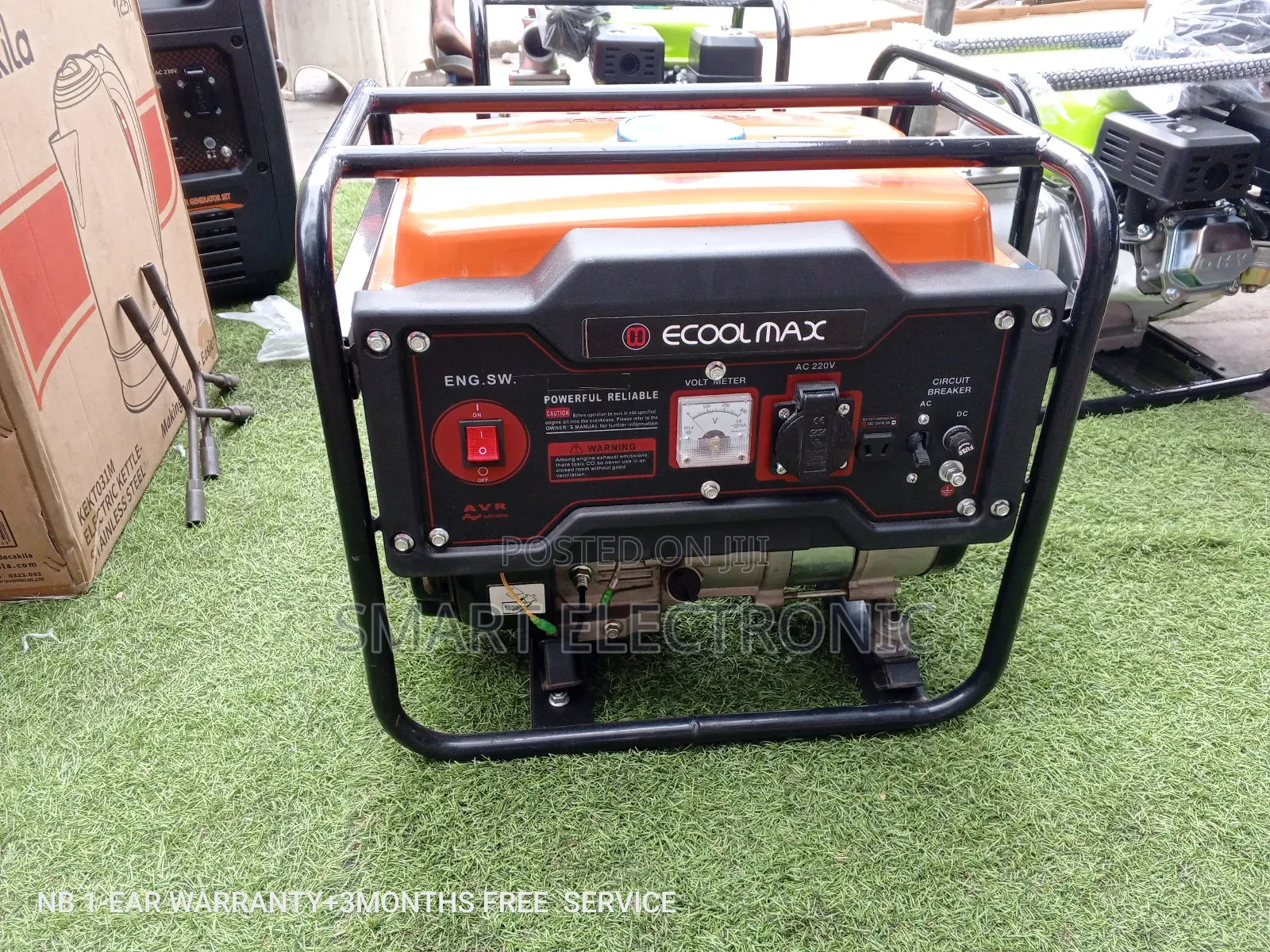 Ecoolmax Generator 4.0kw Pullstart Silent Petrol Generator