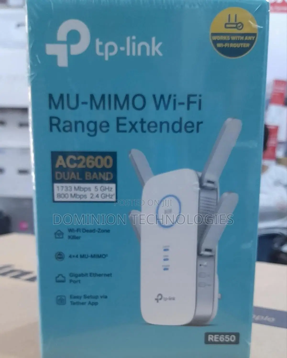 Tp-Link Re650 Ac2600 Dual-Band Wifi Range Extender 14000sq