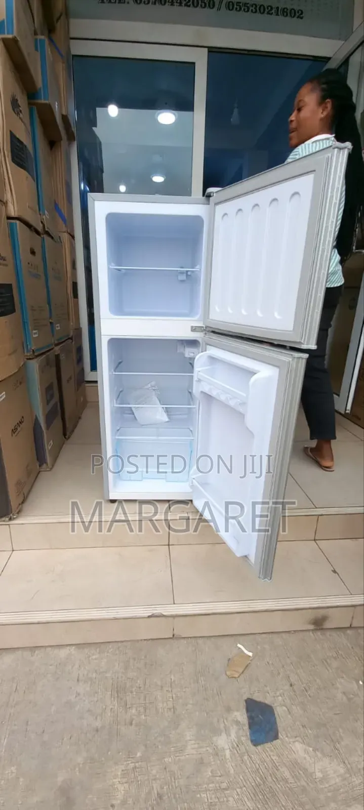 Cute 112 Littres Double Door Fridge Nasco