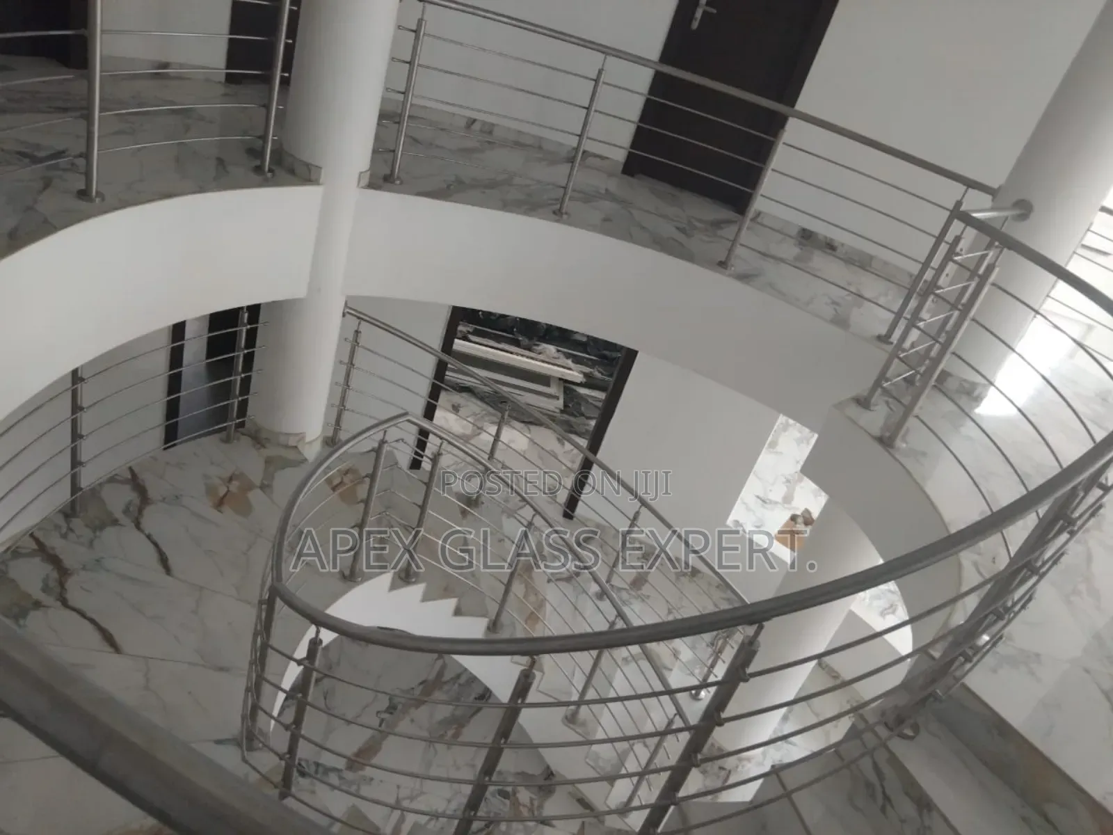 Curved Stainless Railing Design by Apex