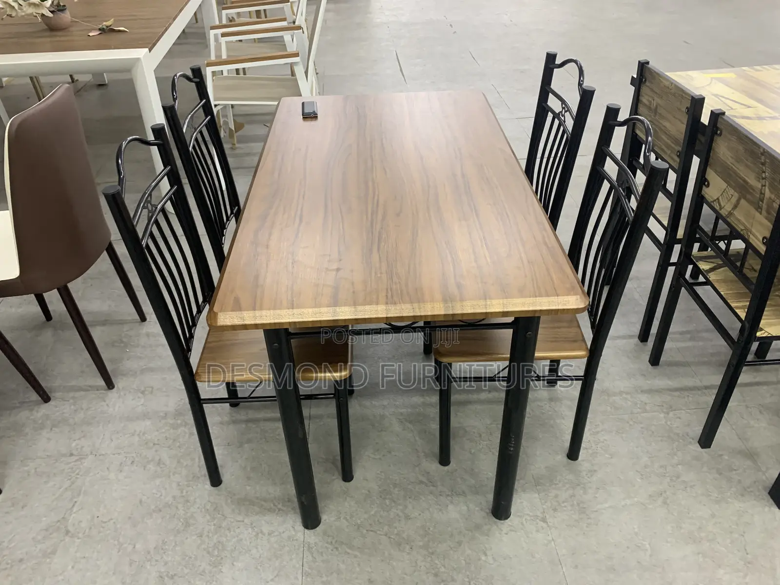 Wooden Dining Table With 4 Chairs