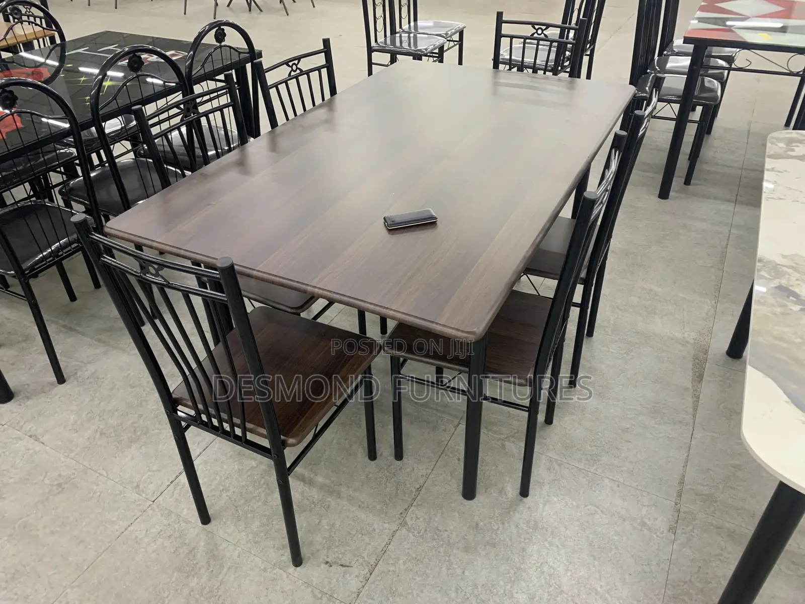Wood Dining Table With 6 Chairs
