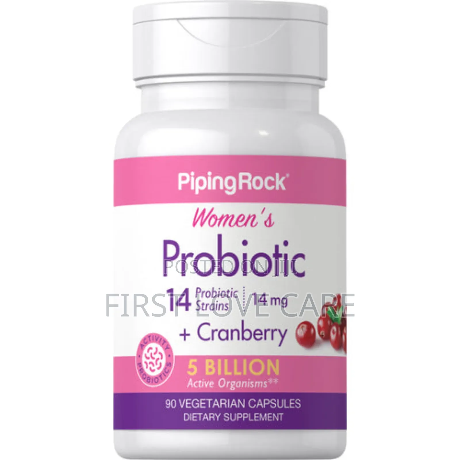 Piping Rock Women's Probiotic -+Cranberry