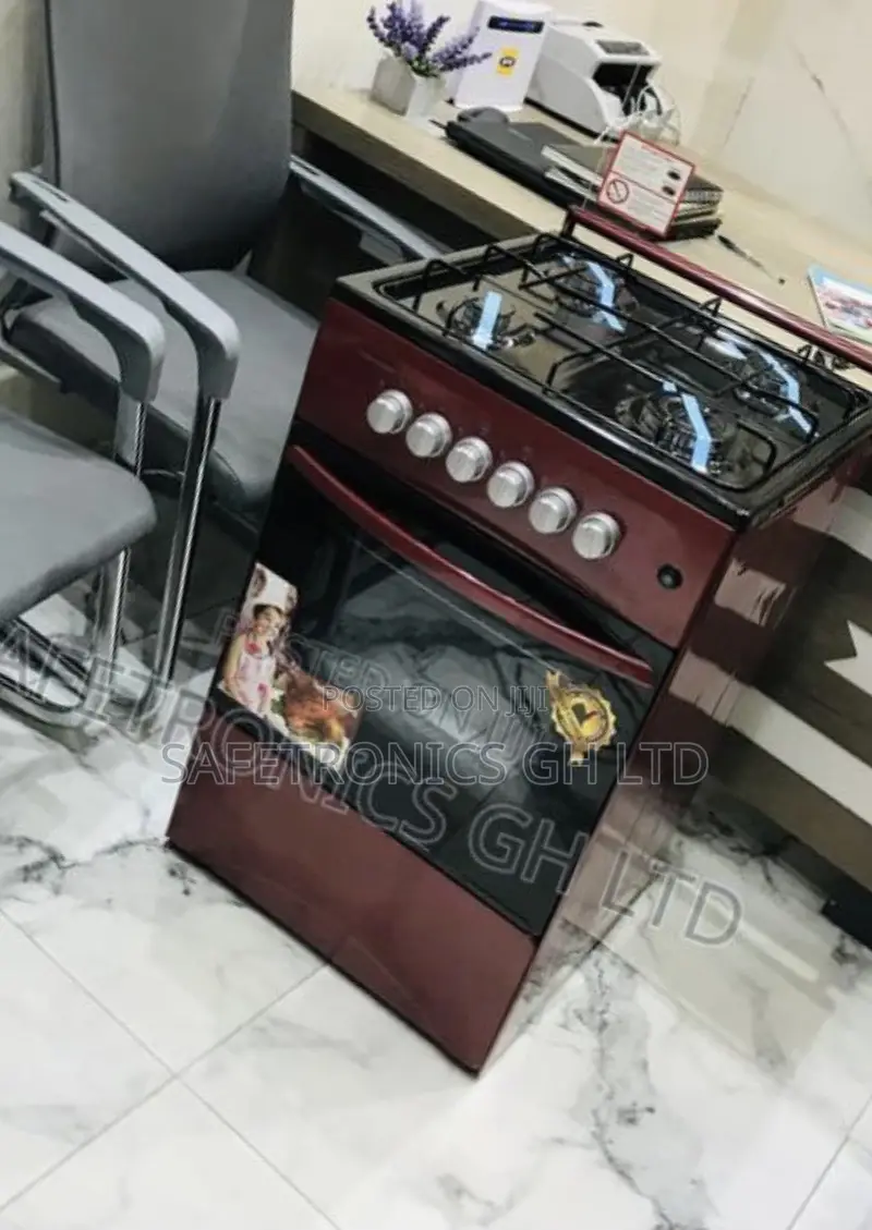 Genuine Red 50/50 4 Gas Oven: Grill Volcano