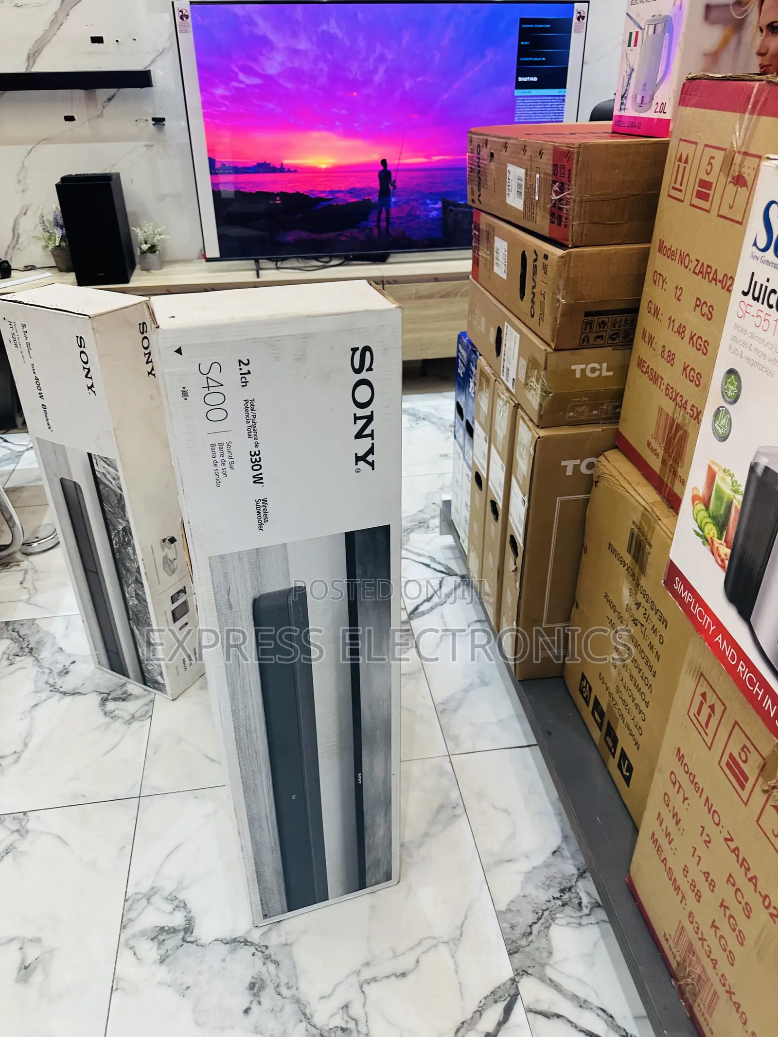 Authentic New Black Sony Soundbar With Woofer HT S400