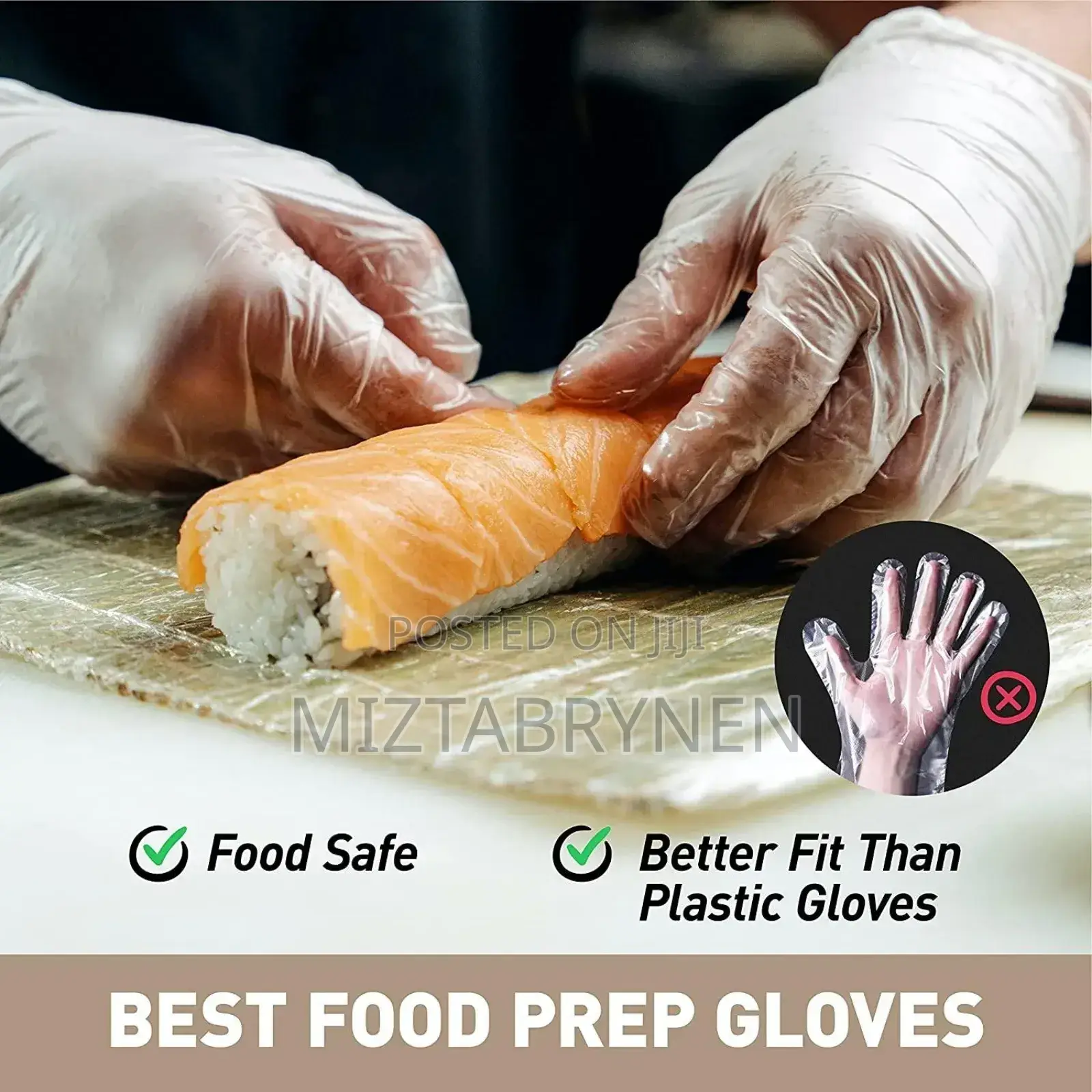 100 Vinyl Disposable Food Gloves