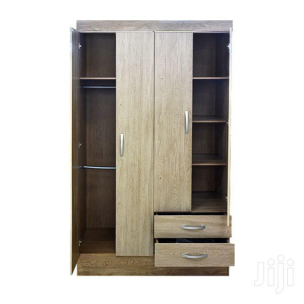 Wooden Wardrobe Doors 6 Drawers