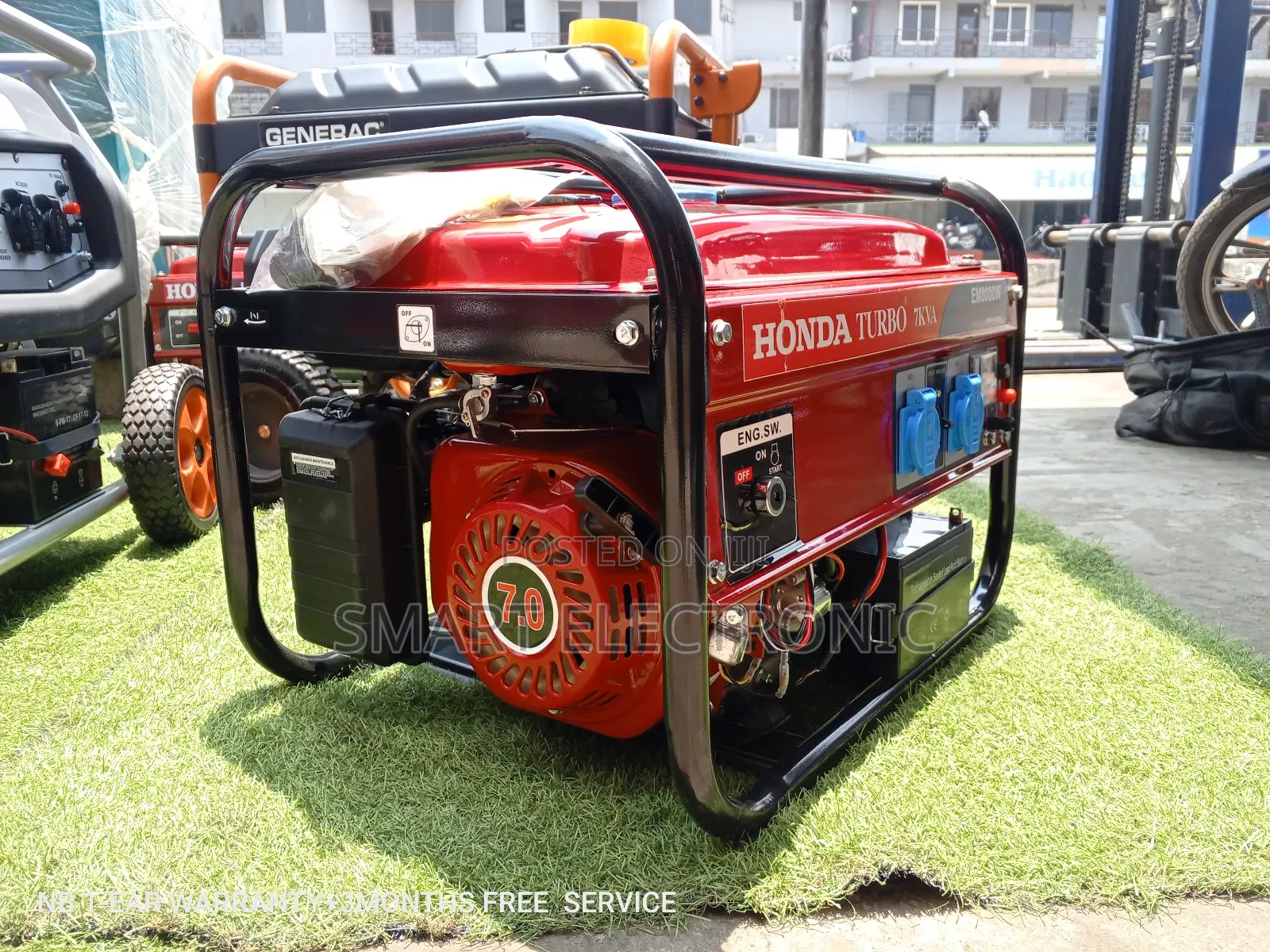 Honda Generator Silent Petrol 7.0kw 8000W Keystart Generator