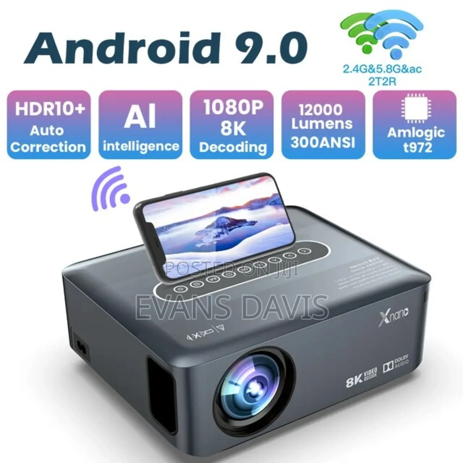 Android 9.0 8K Smart Projector