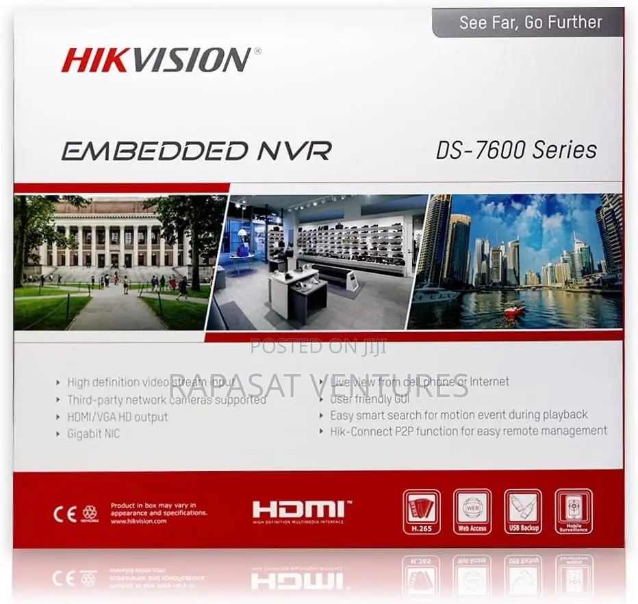 Hikvision Ds-7616ni-/16p H.265 16-Channel Poe NVR