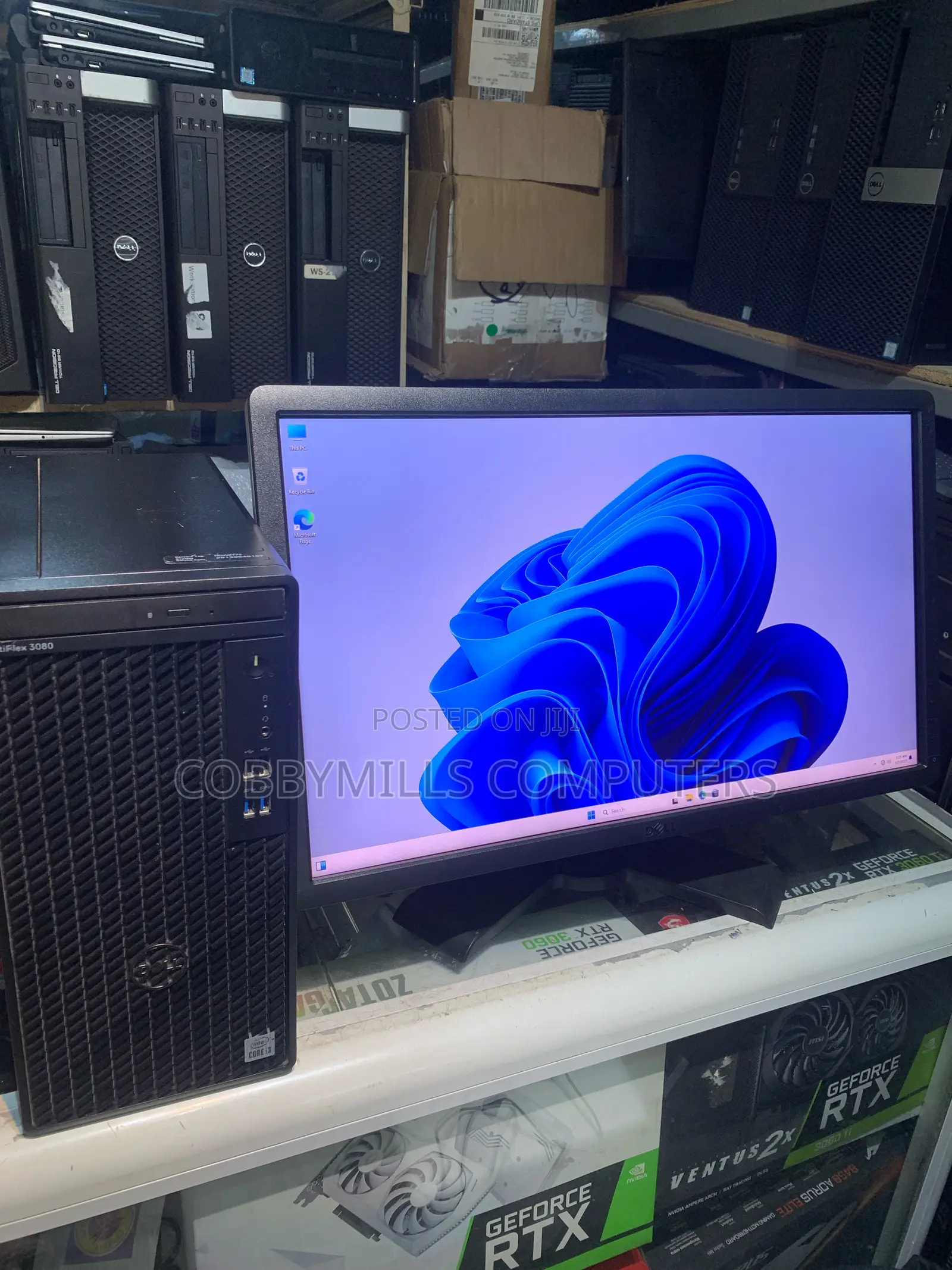 Desktop Computer Dell OptiPlex 3080 8GB Intel Core I3 SSD 256GB