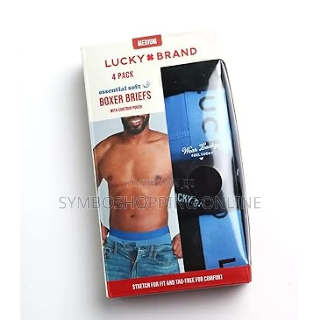 Lucky Brand Men's Boxer Briefs – 4 Pack