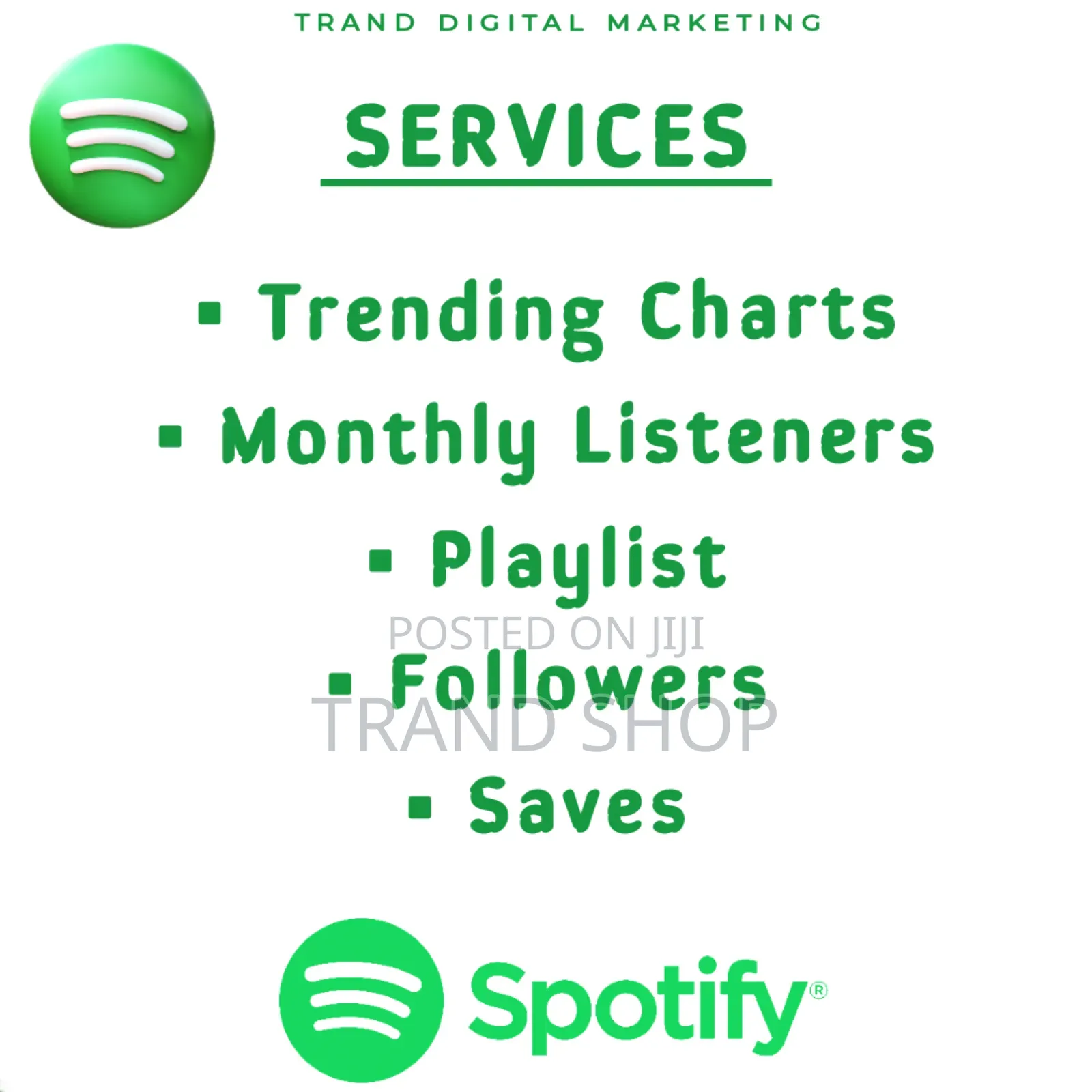 Trands Music Promo Services (Audiomack,Boomplay,Apple Music)