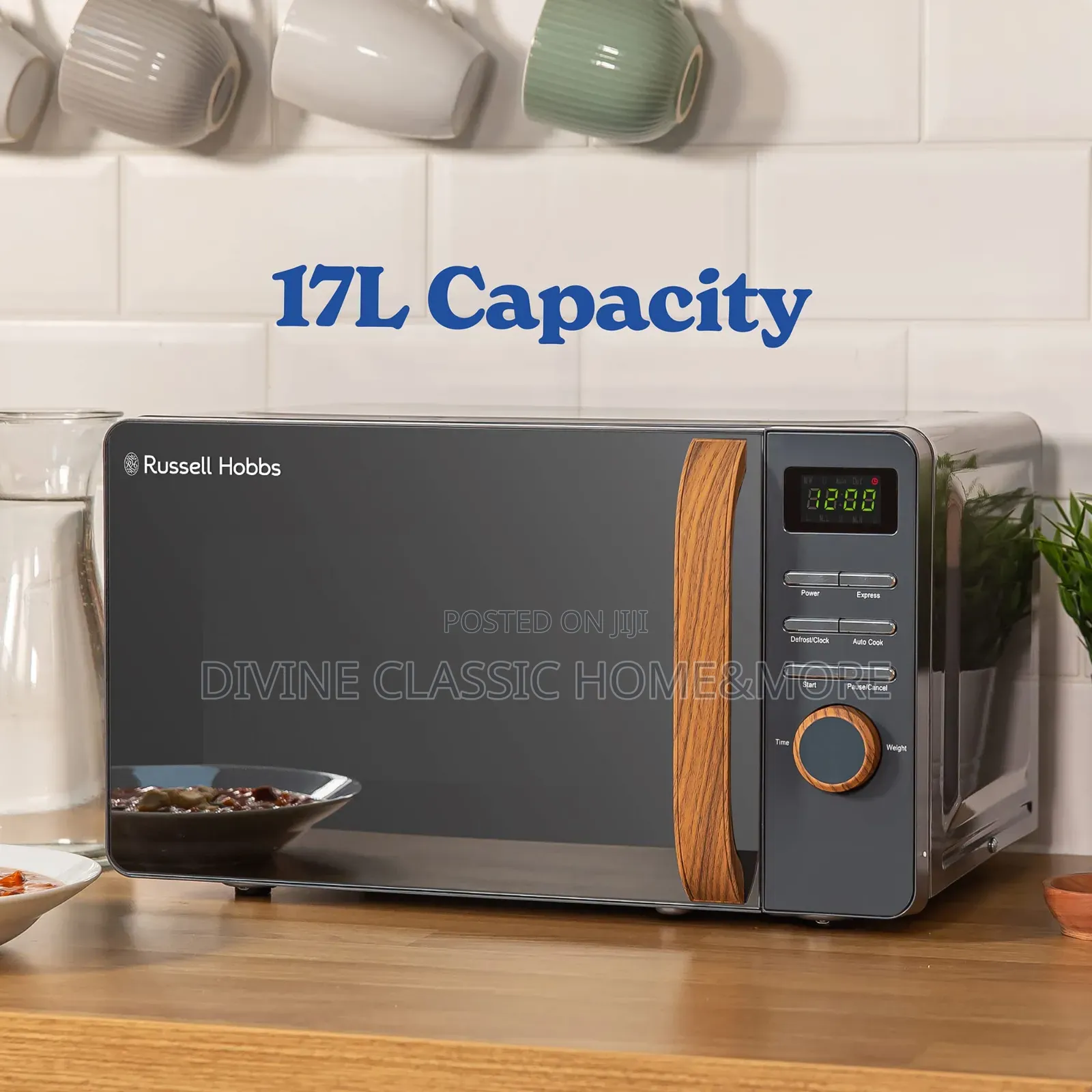 Russell Hobbs 17lit Scandi Grey Digital Microwave
