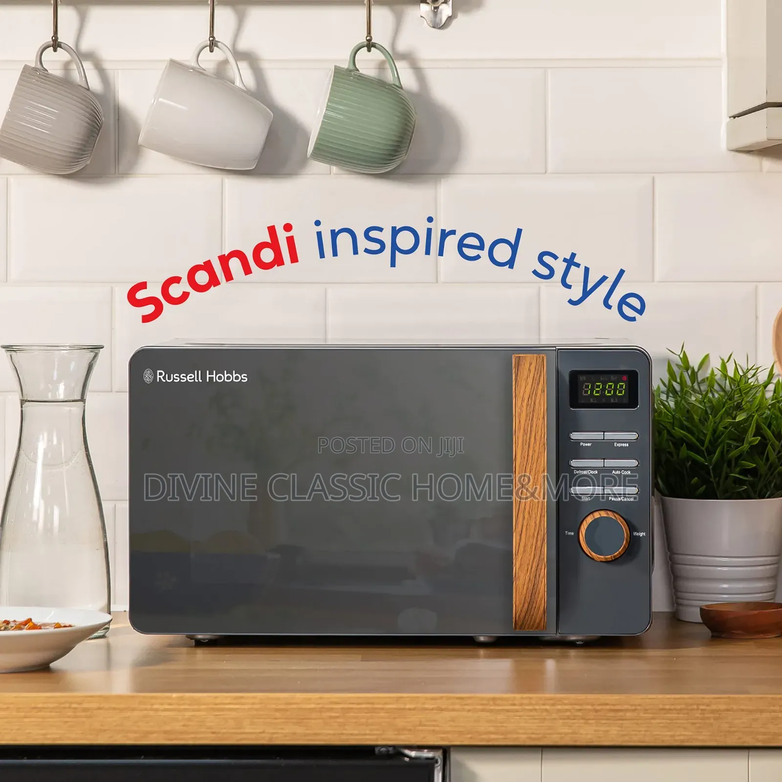 Russell Hobbs 17lit Scandi Grey Digital Microwave