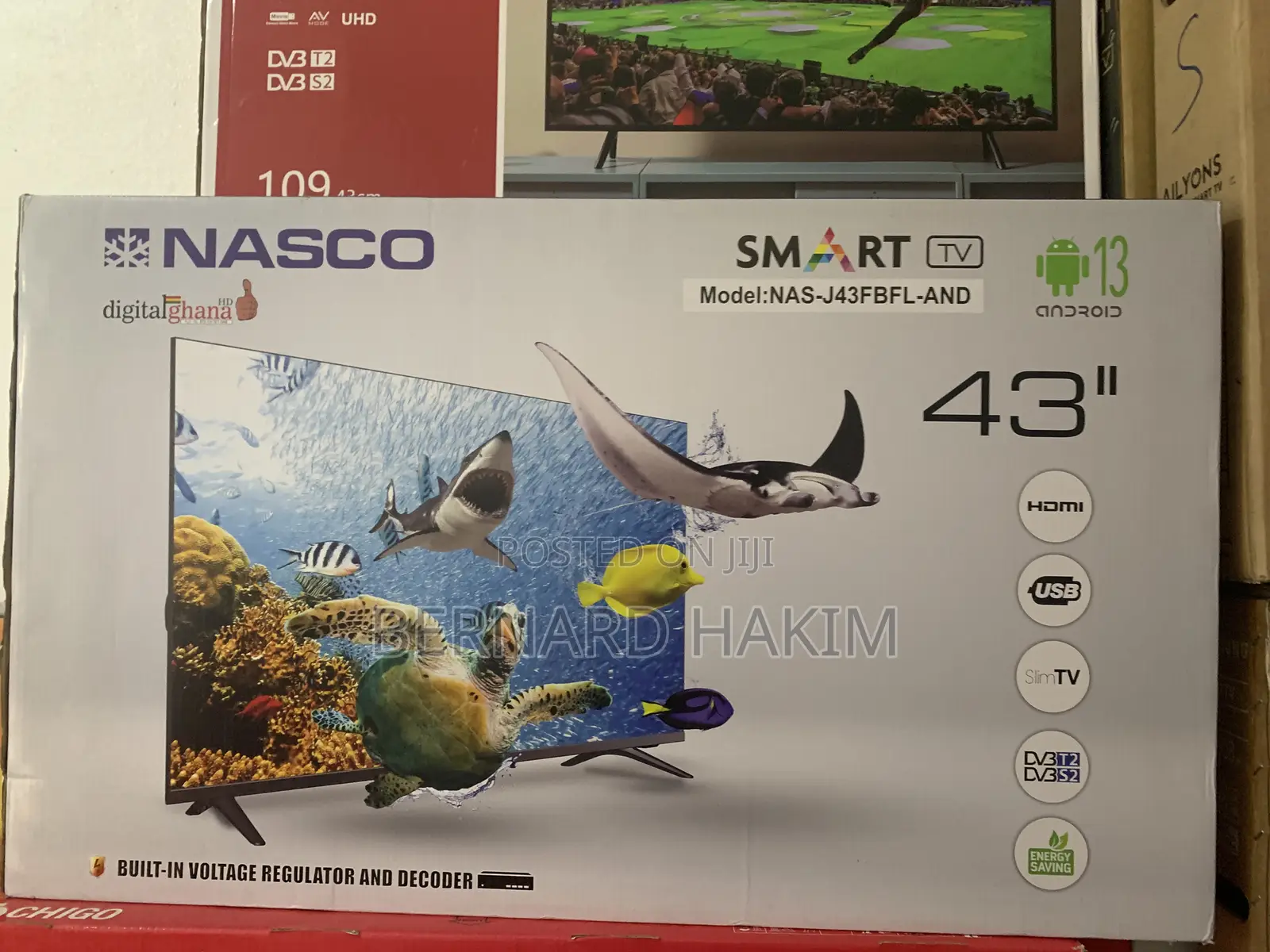 Buy for Less Nasco 43” Smart Tv Digital Satellite
