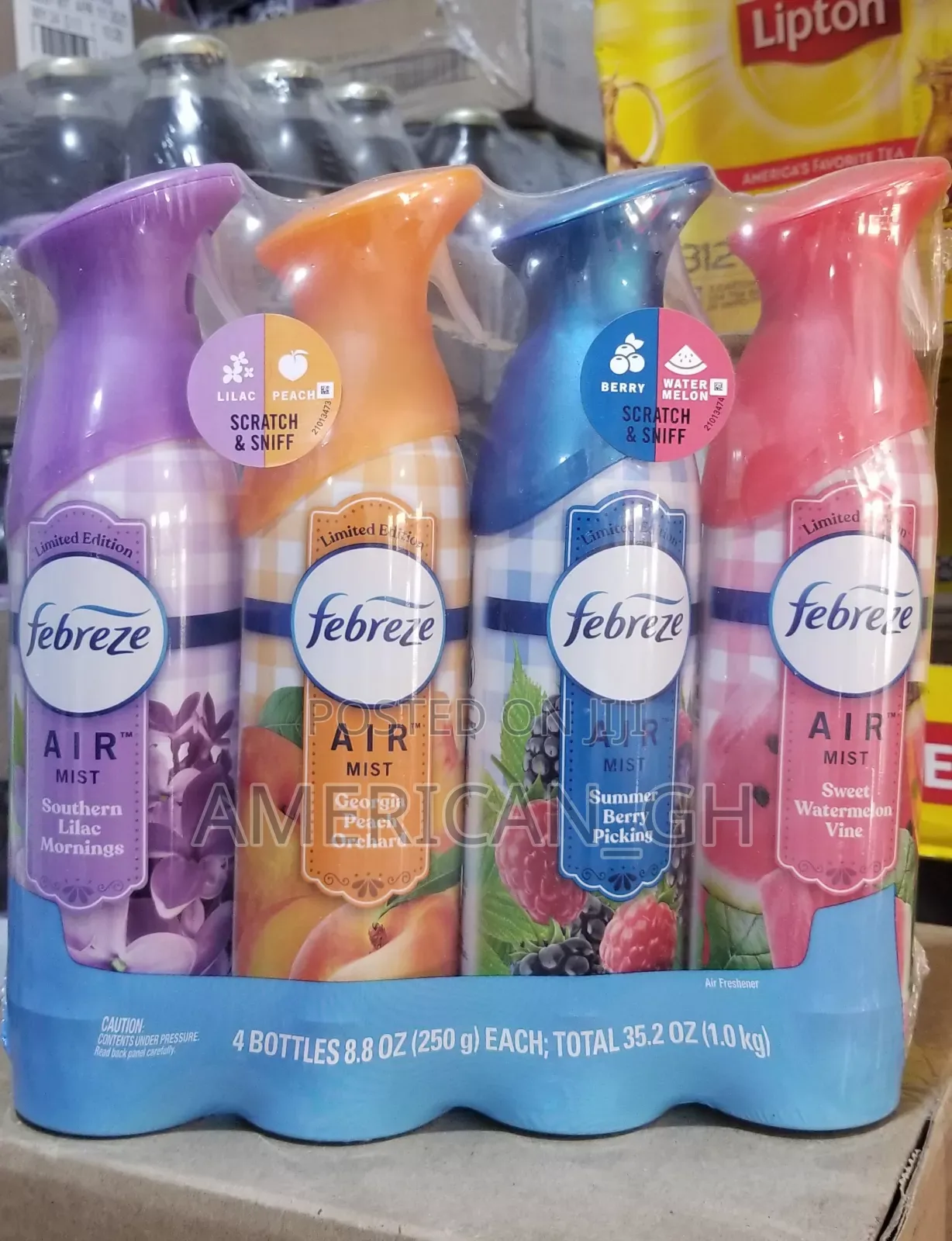 Febreze Air Mist, 4 Pack (250g Each)