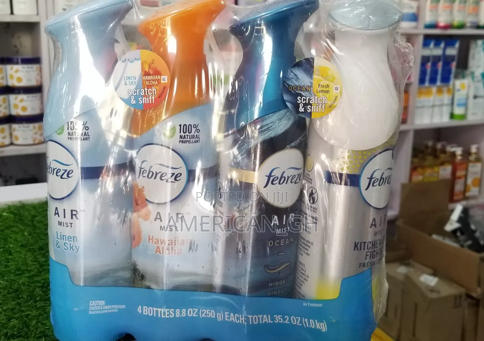 Febreze Air Mist, 4 Pack (250g Each)