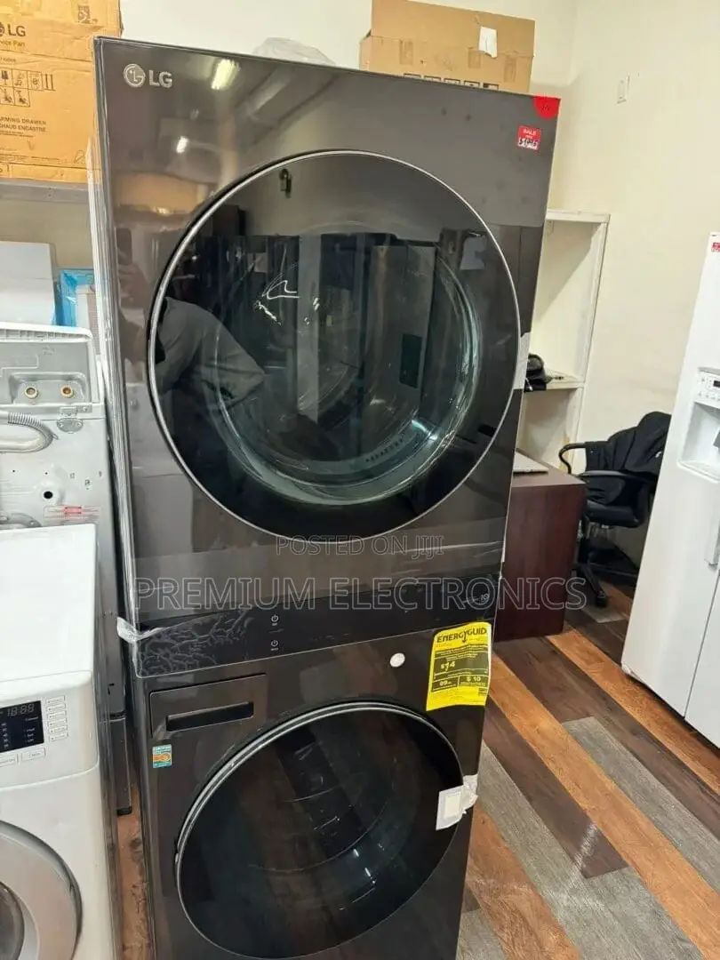 Easy-reach Control Panel | Lg Wash Dry 13kg/10kg Tower.