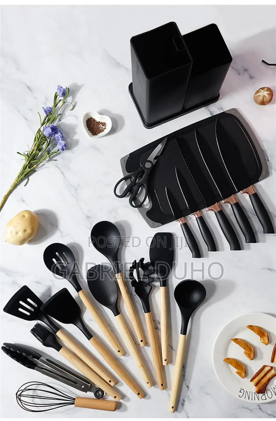 18 PCS Silicone Ladles and Knife Set