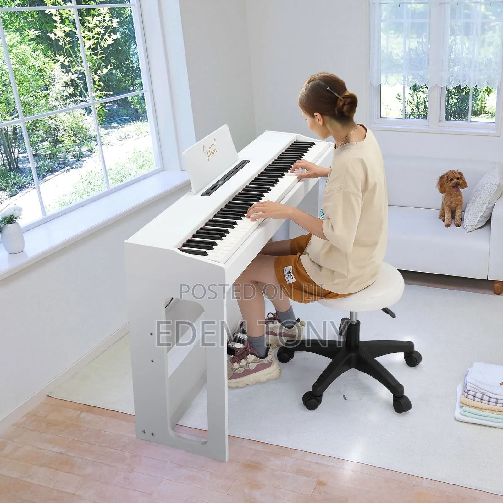 Glarry Professional 88 Keys Fully Weighted Digital Keyboard Piano Set