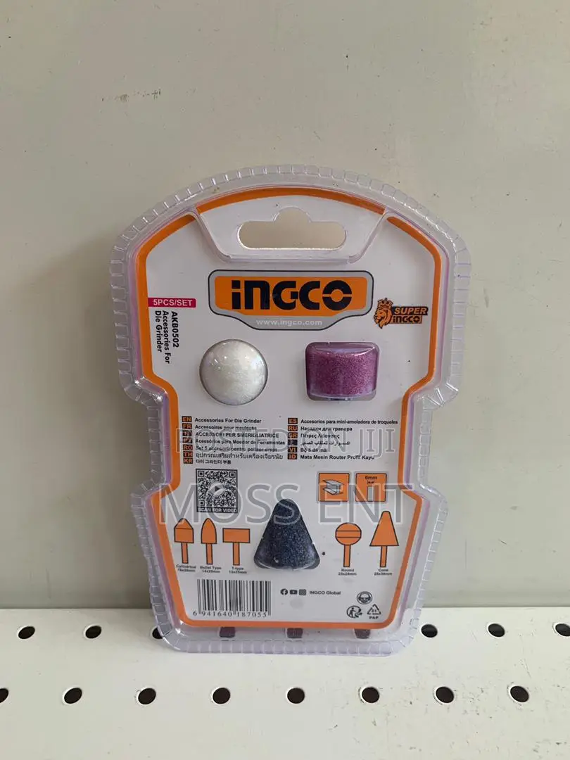 Ingco Accessories for Die Grinder 5pcs Set - Akb0502