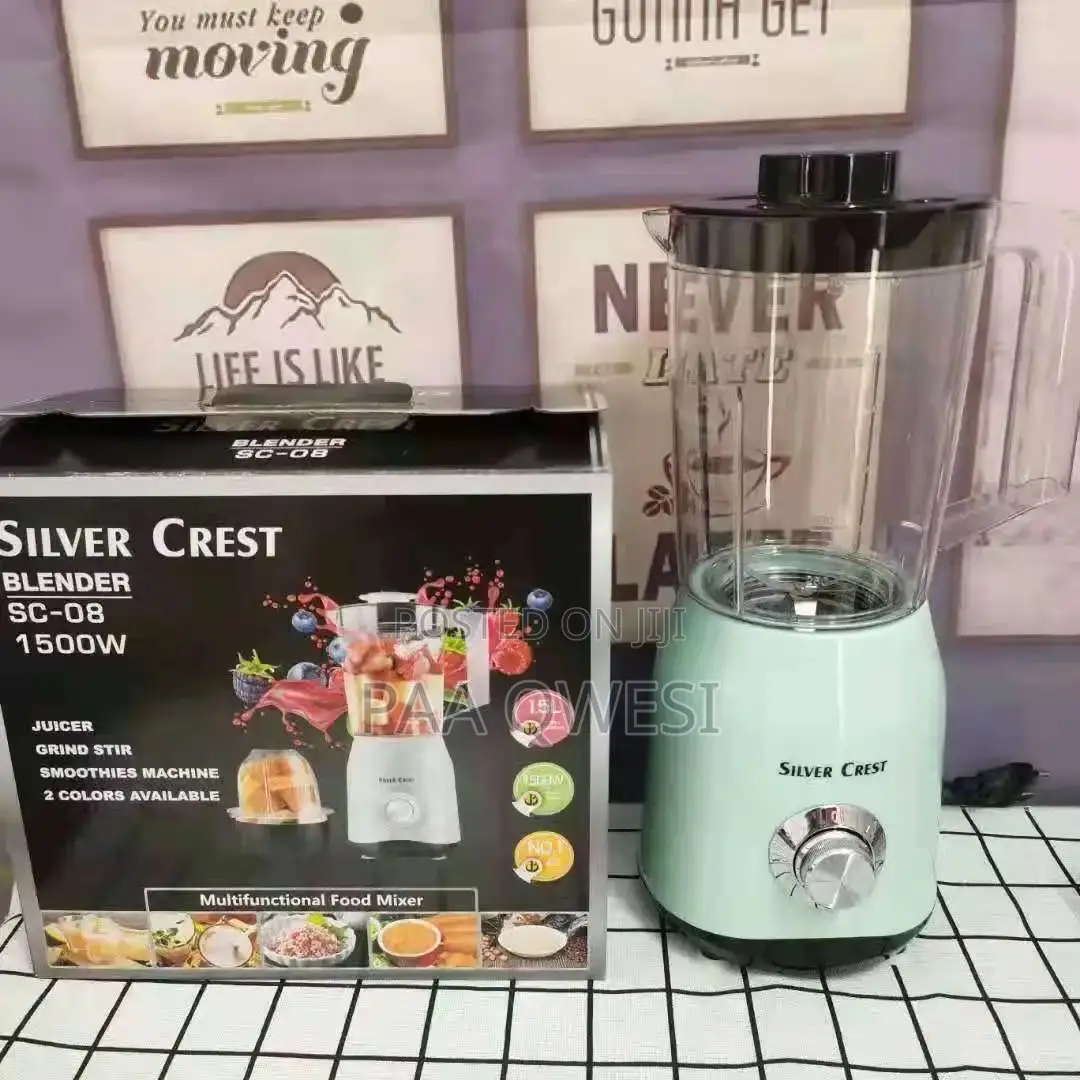 2 in 1 Electric Silver Crest Blender